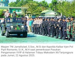Apel Gelar Pasukan Pengamanan VVIP Kunker Wapres Gibran ke Kalbar
