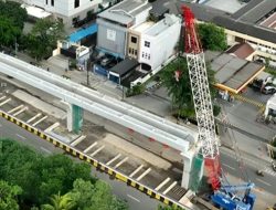 Progres LRT Jakarta Fase 1B Velodrome-Manggarai Capai 67,12 Persen